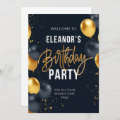 birthday invitation (Devant / Derrière)