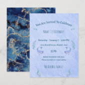Birthday Invitation (10,8 x 14,2 cm) - Thème océan (Devant / Derrière)