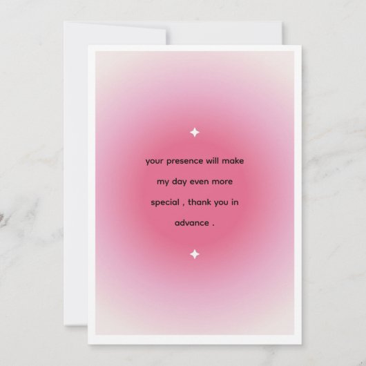 birthday invitation Card (Dos)