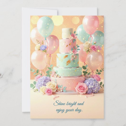 Birthday Invitation Card,Elegant & Customizable (Dos)