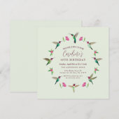 Birthday Invitation Card Feestdagenkaart (Voorkant / Achterkant)