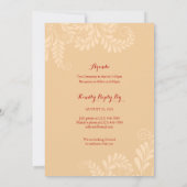 Birthday Invitation Chinese Longevity (Shou) Kaart (Achterkant)