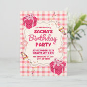 Birthday Invitation Clean Modern Minimal Style (Debout devant)