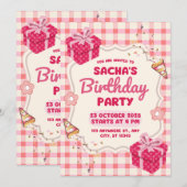 Birthday Invitation Clean Modern Minimal Style (Devant / Derrière)