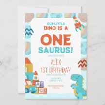 Birthday Invitation – Dino Roar Theme