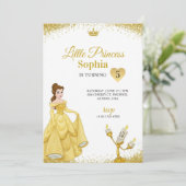 Birthday Invitation featuring a princess (Debout devant)