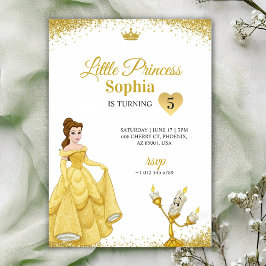 Birthday Invitation featuring a princess Kaart