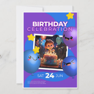 Birthday Invitation  Feestdagenkaart