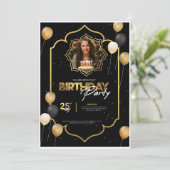 Birthday invitation feestdagenkaart (Staand voorkant)