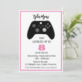 Birthday Invitation for Gamer Kaart (Staand voorkant)