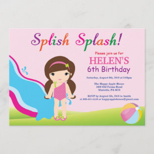Birthday Invitation Girl Kaart