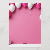 Birthday invitation kaart (Achterkant)