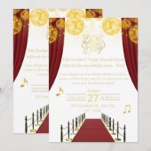 Birthday Invitation Minimal Elegant Modern Design (Devant / Derrière)
