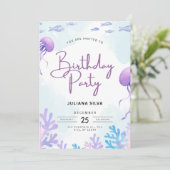 Birthday Invitation Neutral Beige Elegant Style (Debout devant)