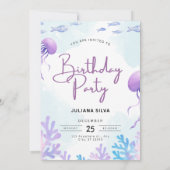 Birthday Invitation Neutral Beige Elegant Style (Dos)