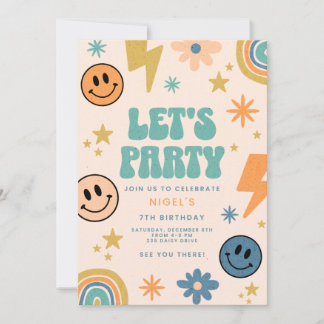 Birthday Invitation Postcards Design Kaart