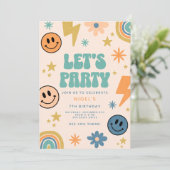 Birthday Invitation Postcards Design Kaart (Staand voorkant)