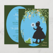 Birthday Invitation - Princess & Frog Kaart (Voorkant / Achterkant)