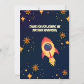 Birthday Invitation Space Rocket for kids (Dos)