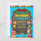 Birthday invitation Sweet candy (Devant)