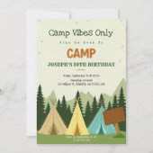 Birthday Invitation with a camping vibe  (Devant)