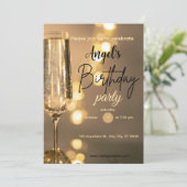 Birthday Invitations  Kaart (Staand voorkant)
