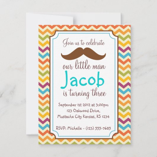 Birthday Invite Kaart (Voorkant)