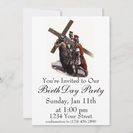 BirthDay Invites Kaart (Voorkant)