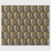 Birthday Irish Wolfhound Dog With Party Hat Cadeaupapier (Vlak)