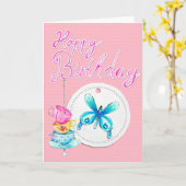 Birthday Kaart (Gele Bloem)