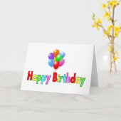Birthday Kaart (Gele Bloem)
