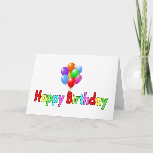 Birthday Kaart (Voorkant)