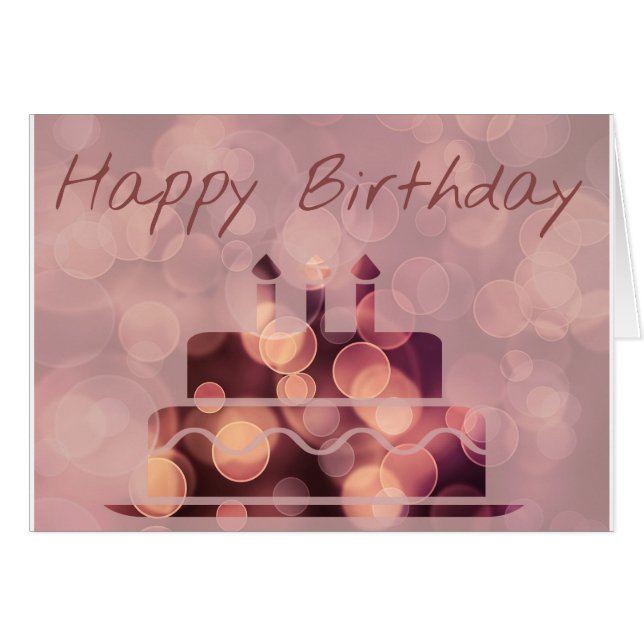 Birthday-kaart (Voorkant Horizontaal)