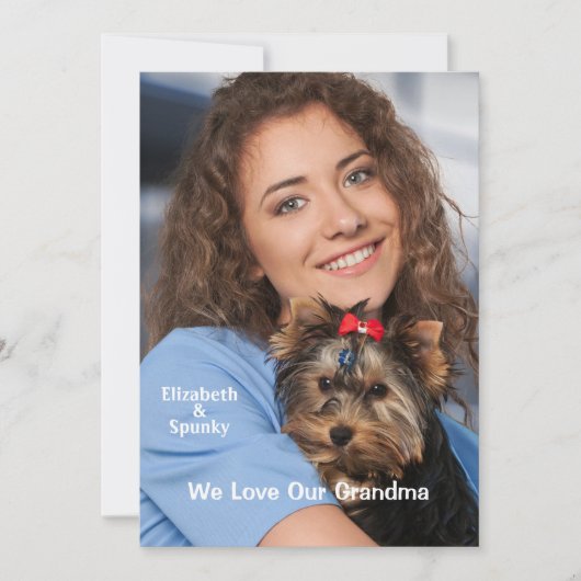 Birthday-kaart Aangepaste foto Aankondiging (Voorkant)