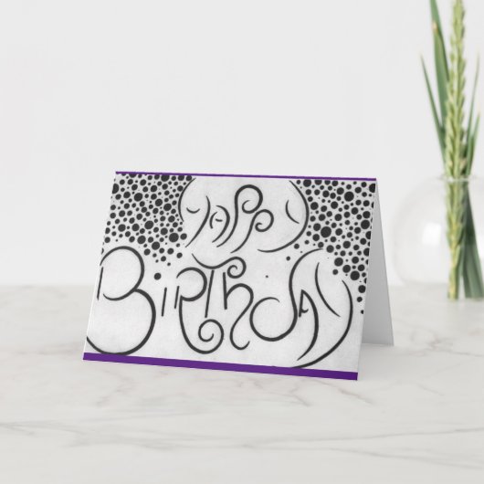 Birthday-kaart Bedankkaart (Voorkant)