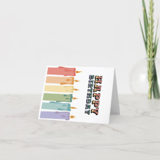 Birthday-kaart Bedankkaart