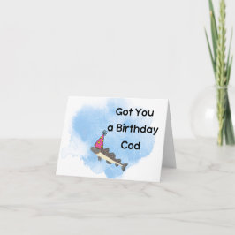 Birthday Kaart Birthday Cod Fish Funny Card