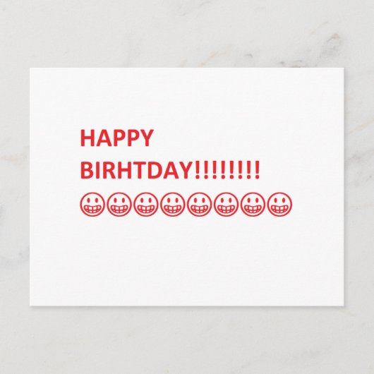 Birthday-kaart Briefkaart (Voorkant)