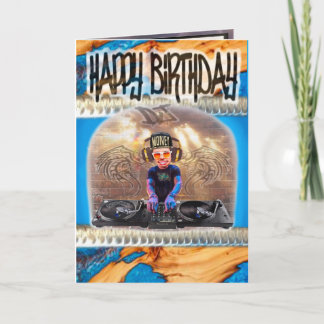 Birthday-kaart DJ Kaart