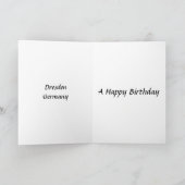 Birthday Kaart - Dresden, Duitsland (Binnen)