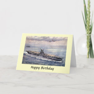 Birthday Kaart - HMS Ark Royal