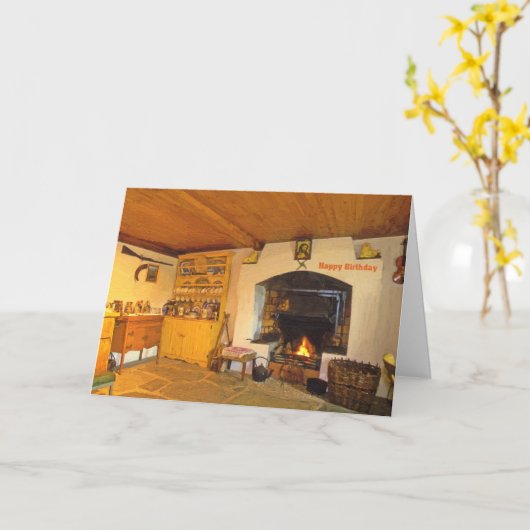 Birthday-kaart Kaart (Gele Bloem)