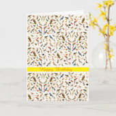 Birthday-kaart Kaart (Gele Bloem)