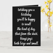 BIRTHDAY-KAART KAART (Gele Bloem)