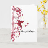 Birthday-kaart Kaart (Gele Bloem)