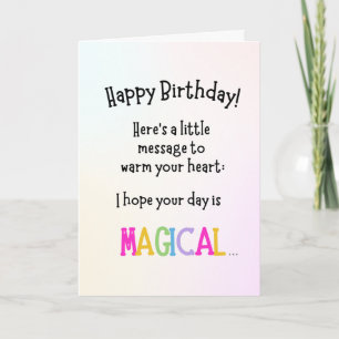 Birthday-kaart - Magical Unicorn Farts Kaart