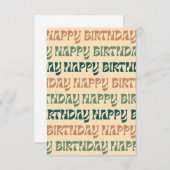 Birthday Kaart - Multi (Voorkant / Achterkant)