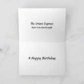 Birthday Kaart - Orient Express (Binnen)