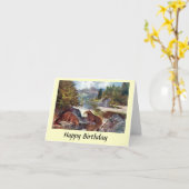 Birthday Kaart - Otters (Gele Bloem)