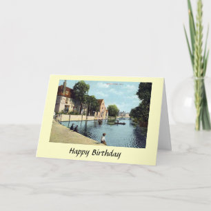 Birthday Kaart - Ouse in Ely, Cambridgeshire